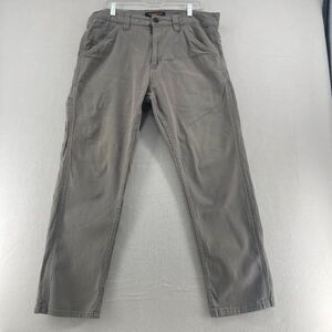 Men's Ridgecut Toughwear Gray Canvas Workpants Pants Size 38 Inseam